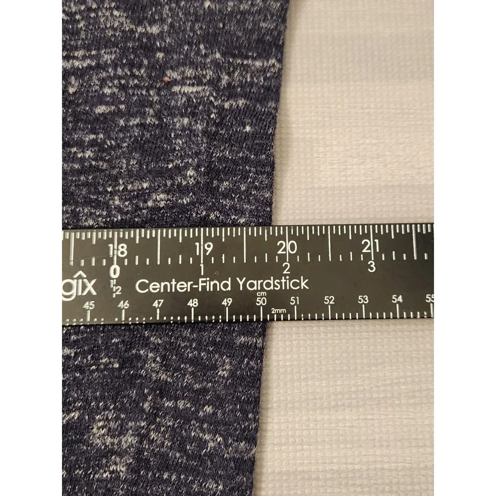J. Crew Mens Large Navy Blue Marled Knit Crewneck Sweater Long Sleeve Pullover